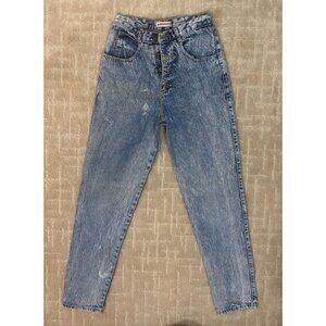 Vintage Jack Mulqueen Jeans Women's 6 Acid Wash High Rise Mom Denim Made in USA
